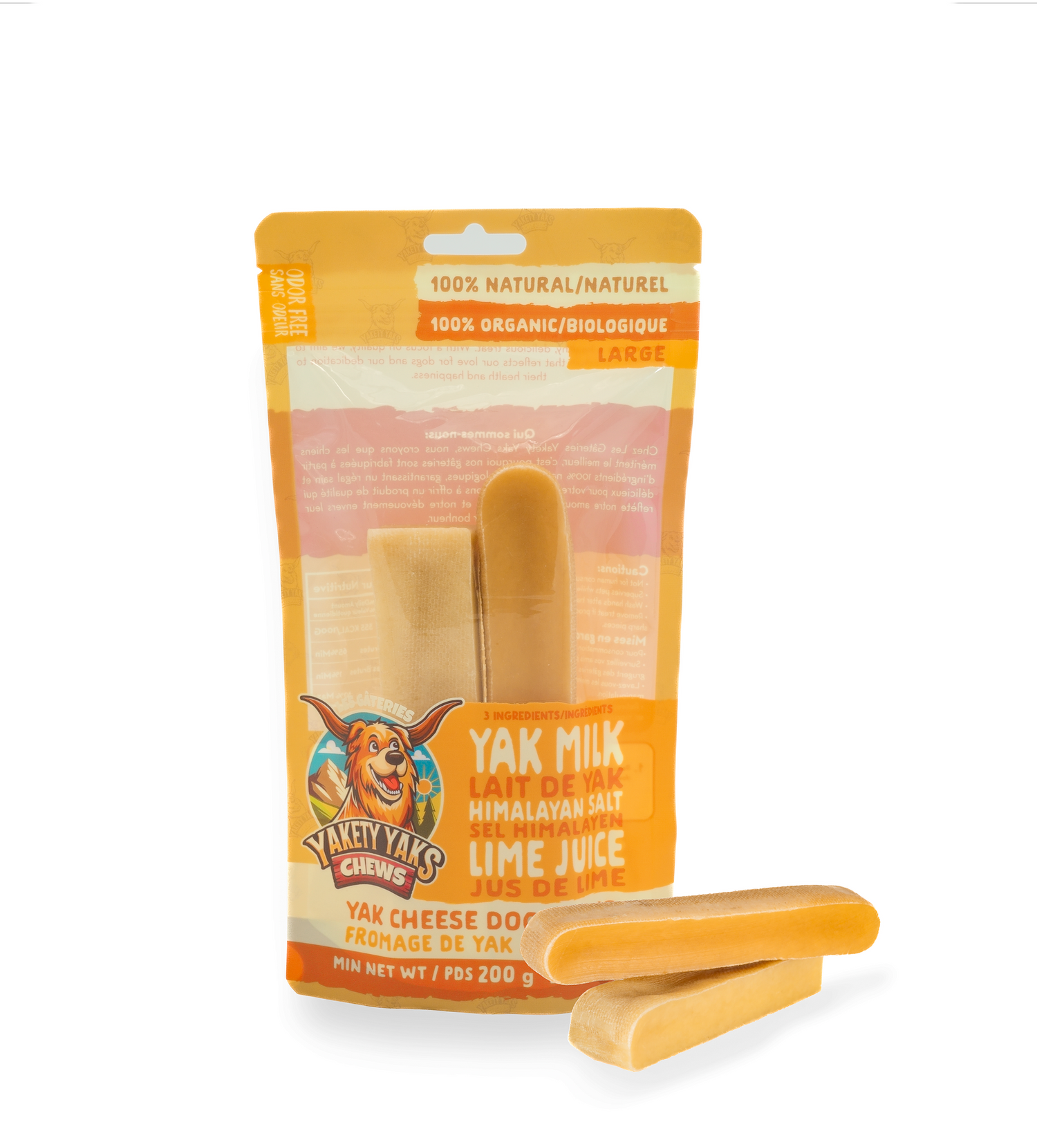 Himalayan Yak Cheese Dog Chew - Large (2-Pack)