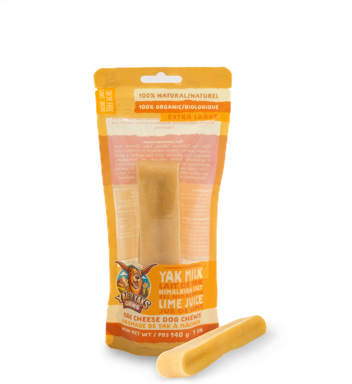 Natural Himalayan yak milk dog chew - extra-large size