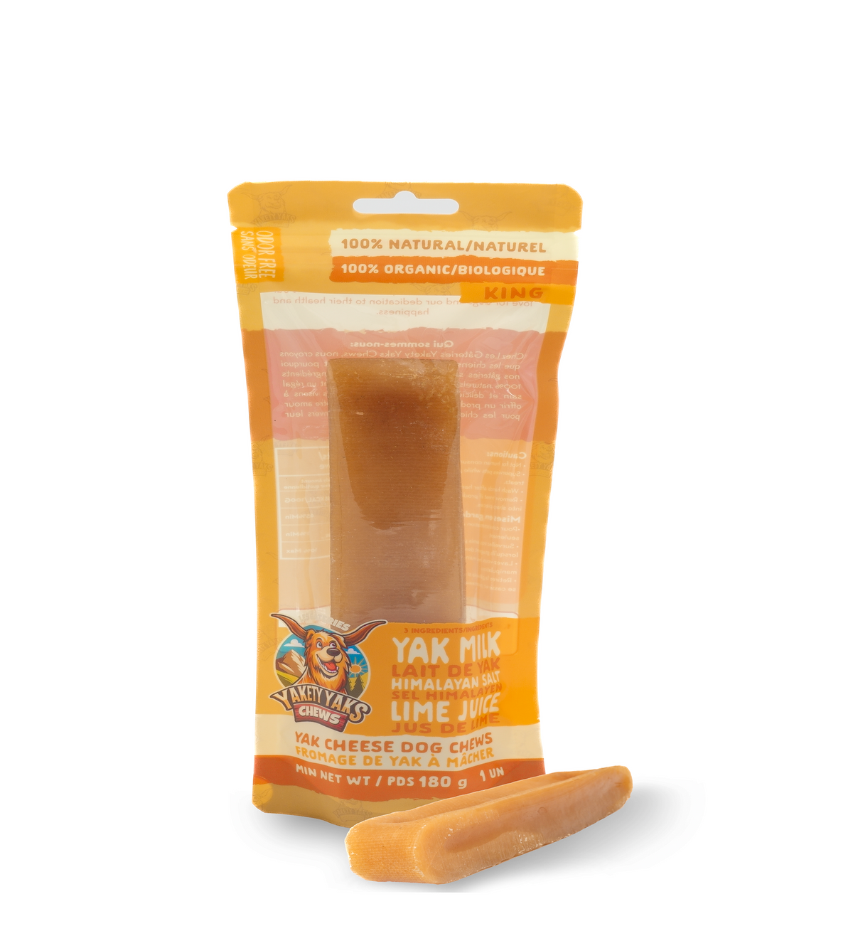 Natural Himalayan yak milk dog chew - king size